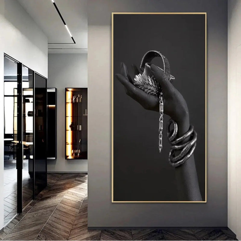 Silver Lady Canvas Art