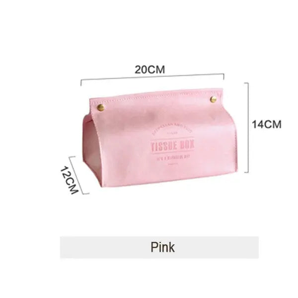 Soft Vegan Leather Tissue Box