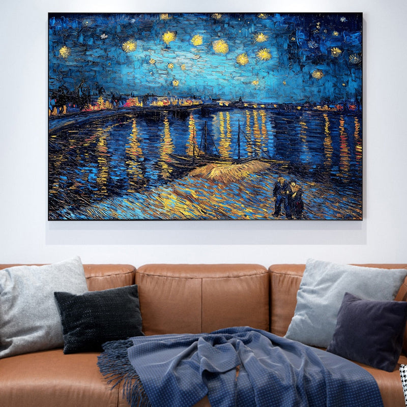 STARRY NIGHT OVER THE RHONE By Vincent Van Gogh