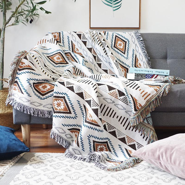 Miravique Reversible Fringe Blanket