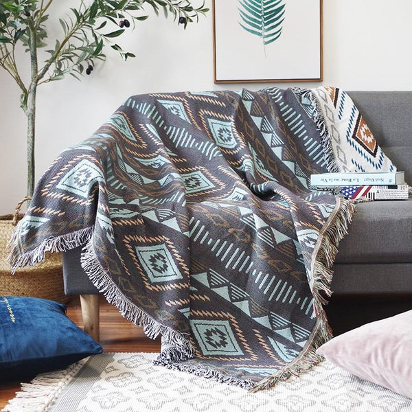 Miravique Reversible Fringe Blanket