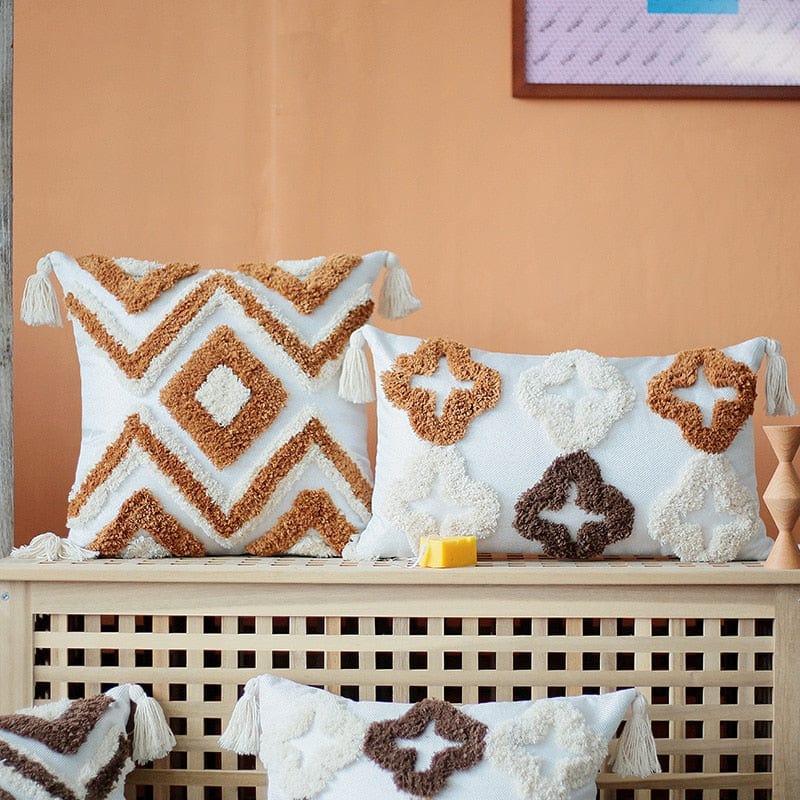 Moroccan Tuft Pillow Cover