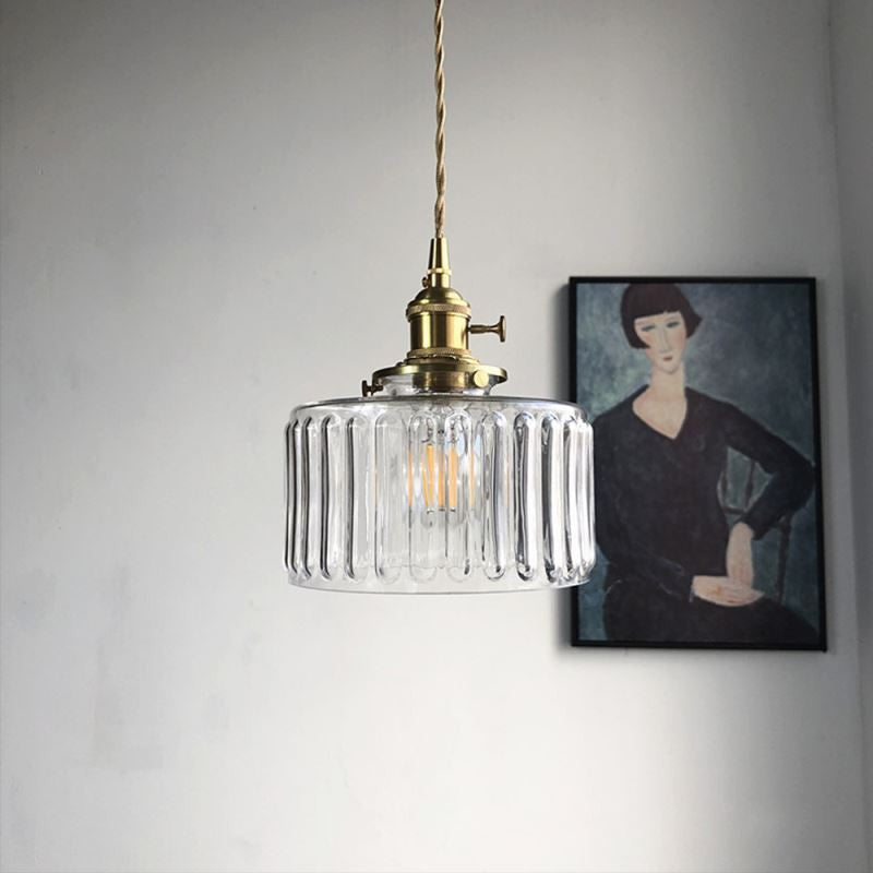 Miravique Stunning Cylinder Glass Pendant Light