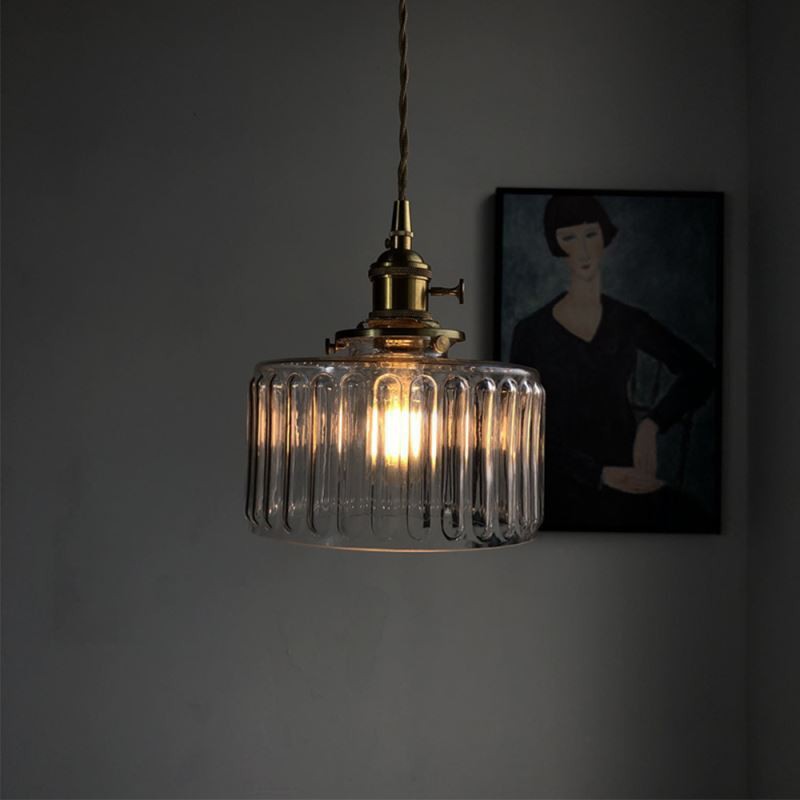 Miravique Stunning Cylinder Glass Pendant Light