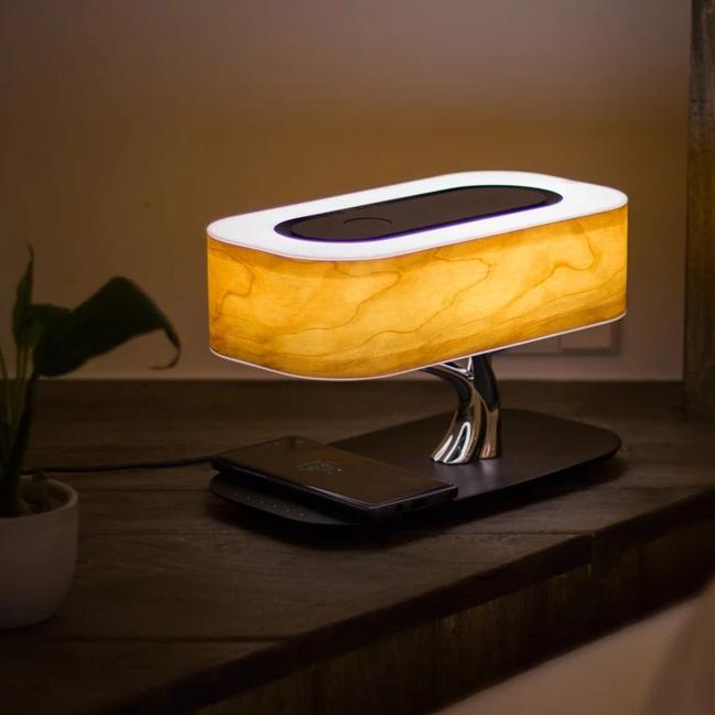 Miravique Tree Wireless Charger & Speaker Table Lamp