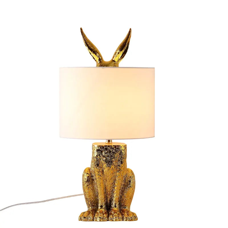 Miravique Cast Resin Rabbit Table Lamp