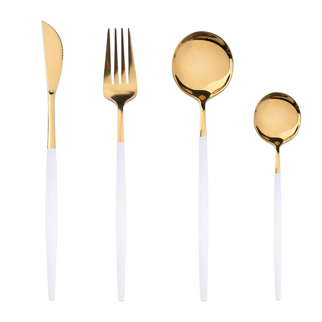 4Pcs Two-Tone Cutlery Set