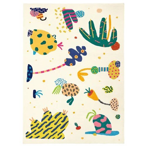 Abstract Cartoon Living Room Rug