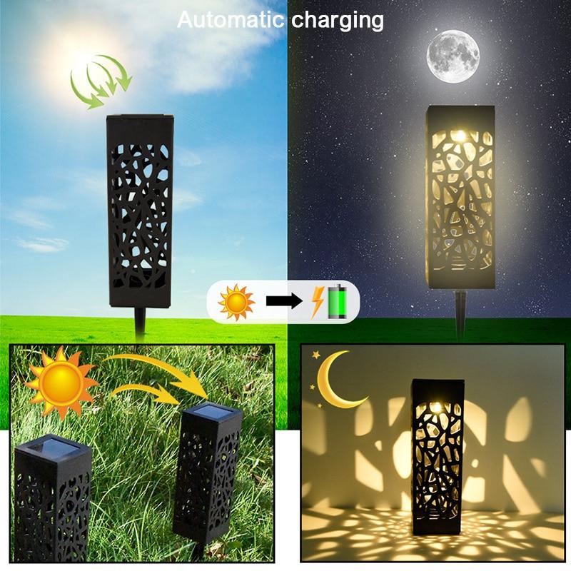 Alia - Moroccan LED Solar Lawn Lamp