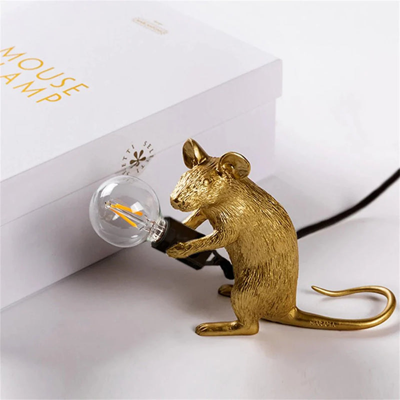 Art Deco Style Mouse Table Lamp