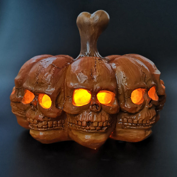 Desktop Skull Decoration Halloween Party Portable Horror Pumpkin Lantern Decoration