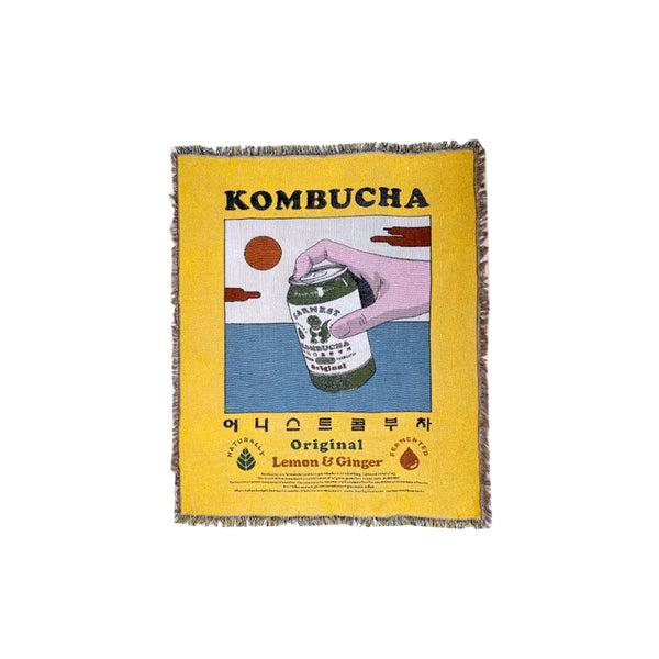 Kombucha Art Throw Blanket