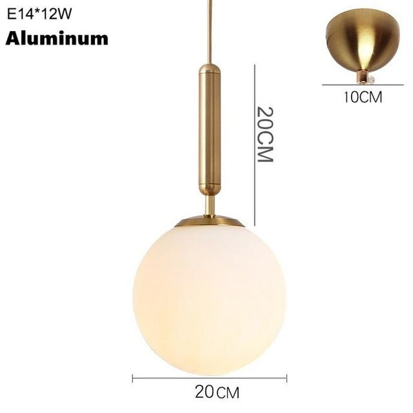 Brass Aluminum Loft Pendant Glow Light