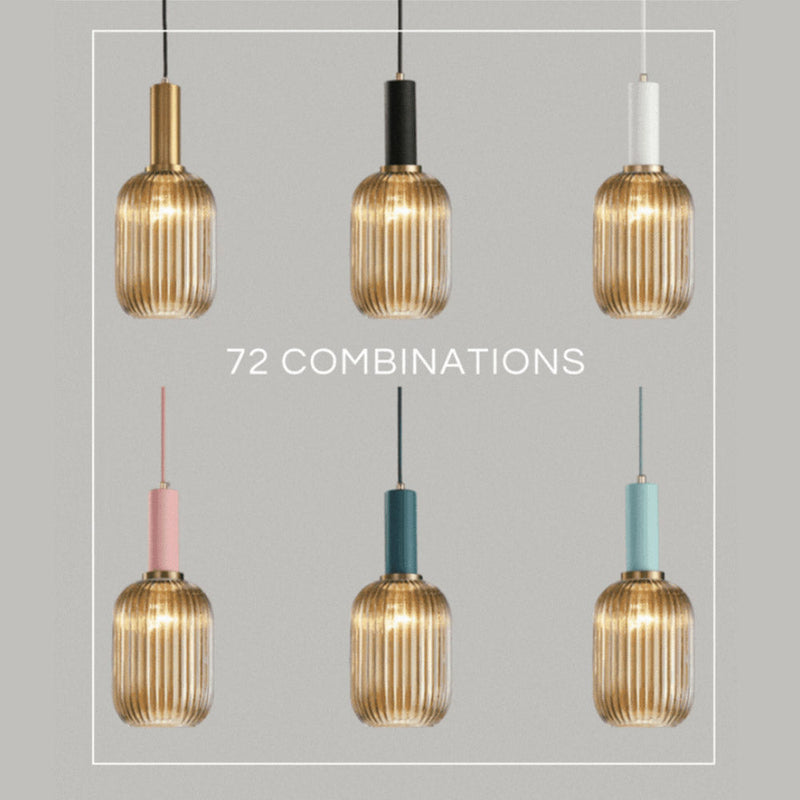 Nordic Fluted Glass Pendant Lights