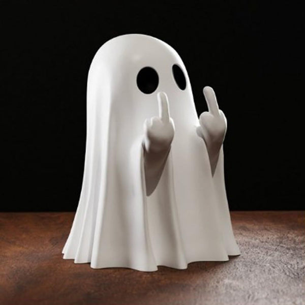 Halloween Middle Finger Ghost Ornament