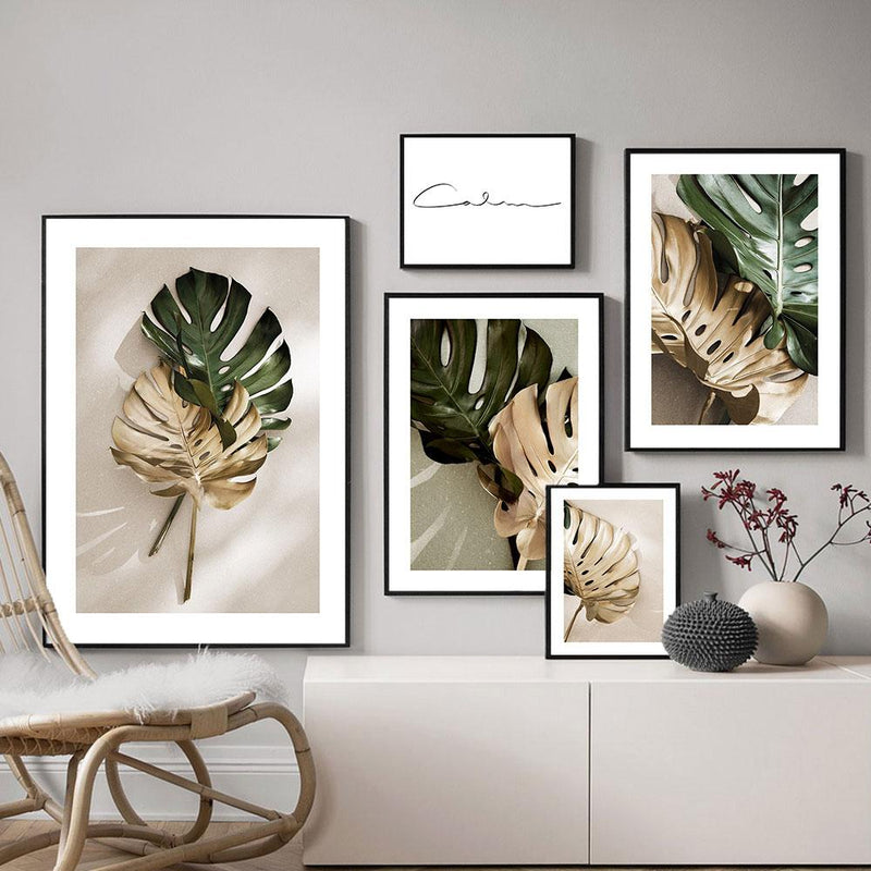 Calm Monstera Leaf Wall Art