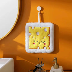 Cartoon Fleece Food Shaped Hand Towel