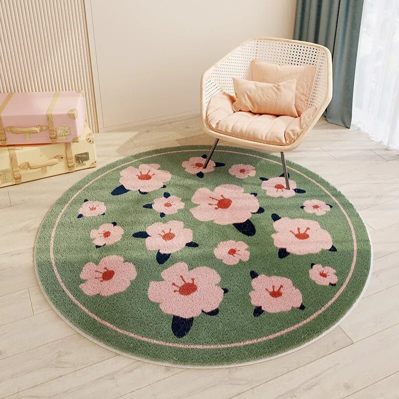 Children's Round Cartoon Bedroom Rug