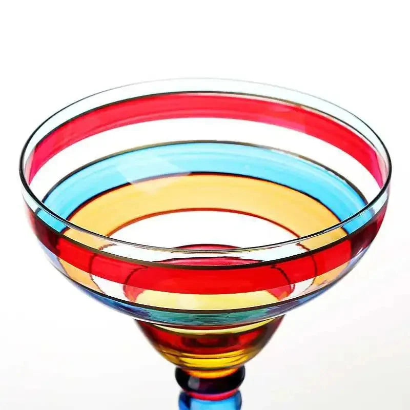 Colourful Margarita Cocktail Glass