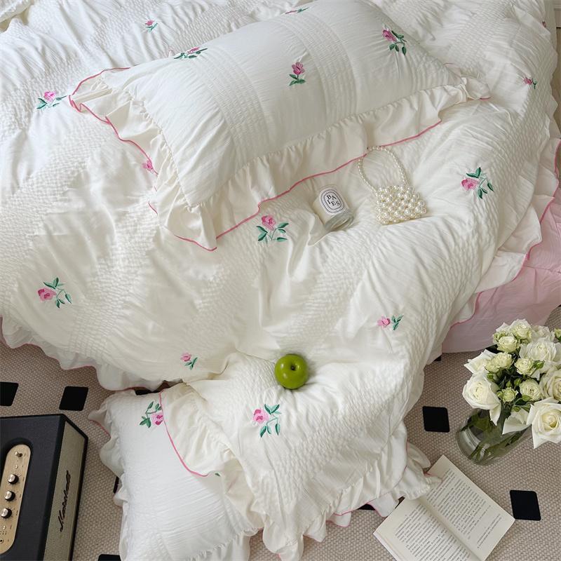 Coquette Aesthetic Ruffle Bedding Set