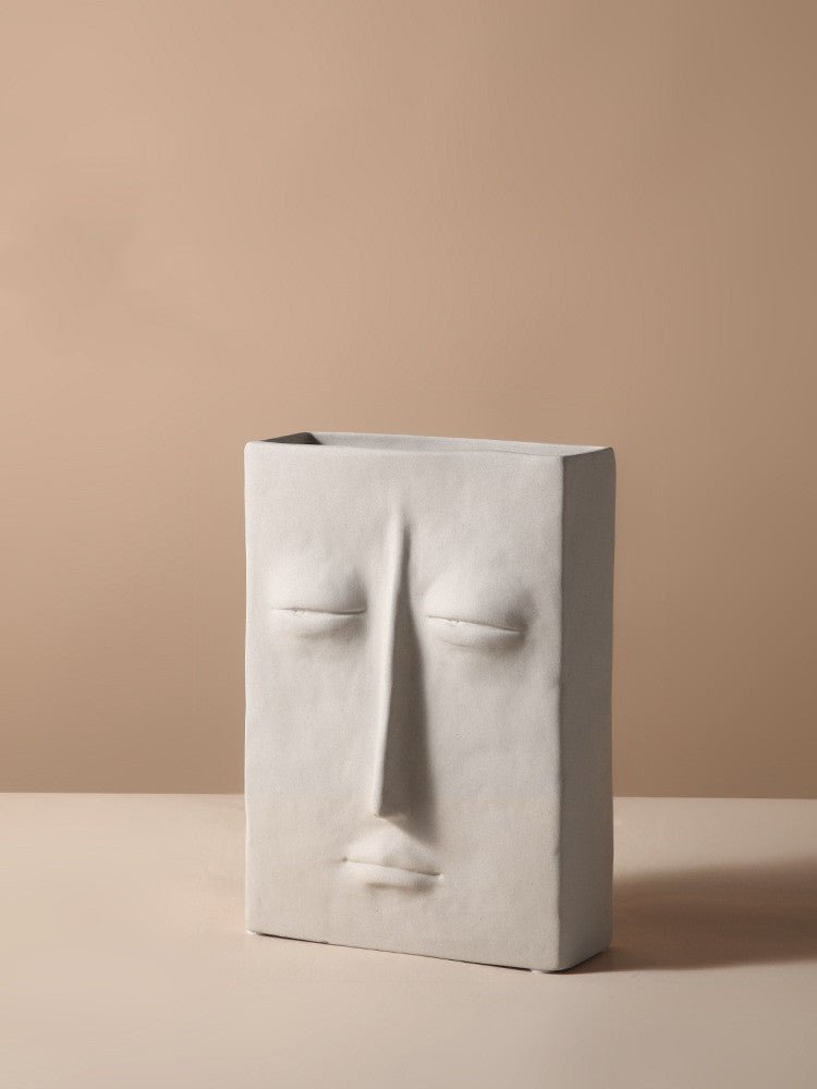 Creative Ceramic Face Vase