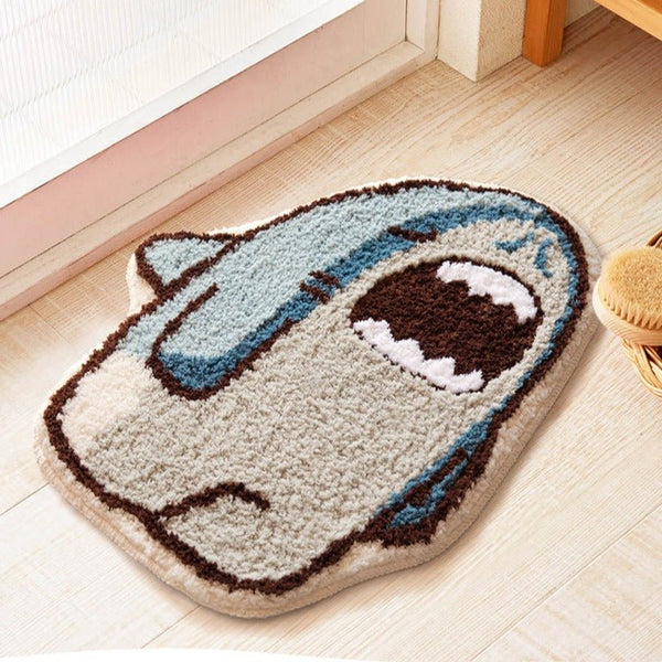 Fin-tastic Cute Shark Rug