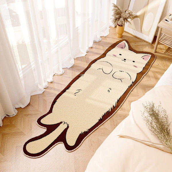 Purr-fect Paws Cartoon Cat Room Mat