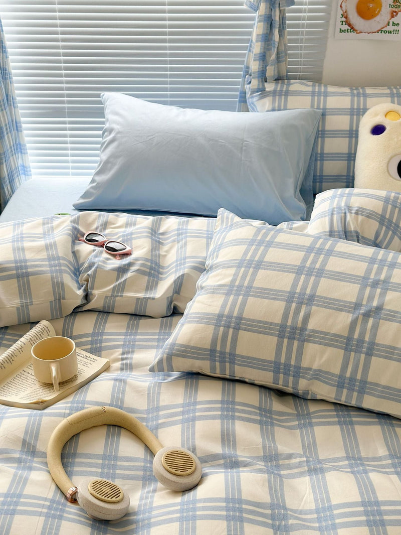 Danish Pastel Plaid Bedding Set