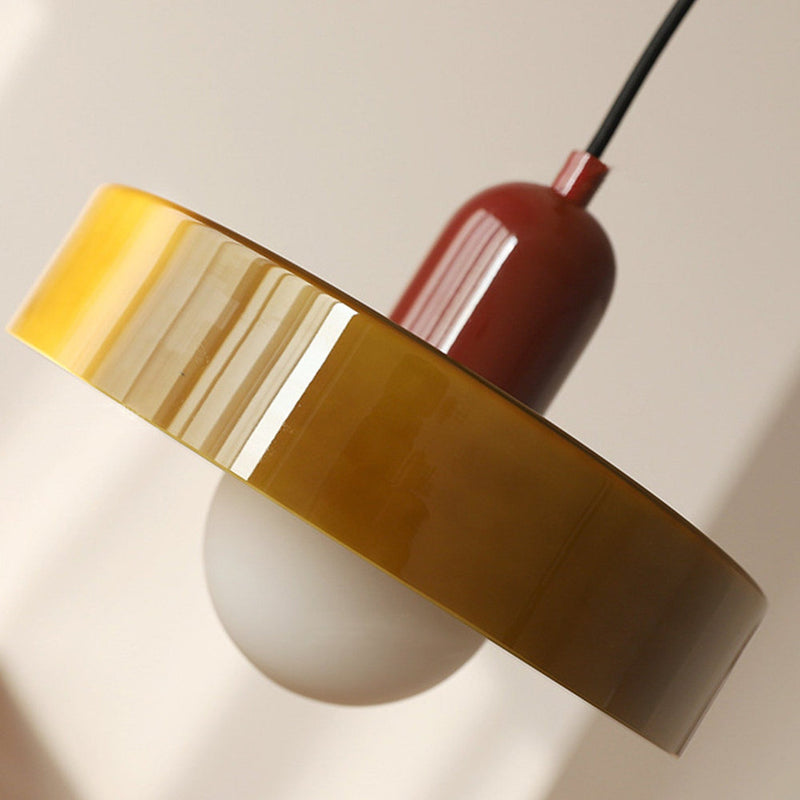 Bauhaus Pendant Lamp – Colored Glass Stylish Design