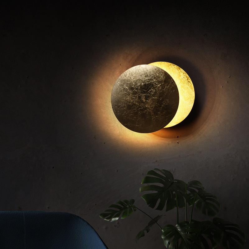 Creative Rotatable Moon Phase Wall Lamp