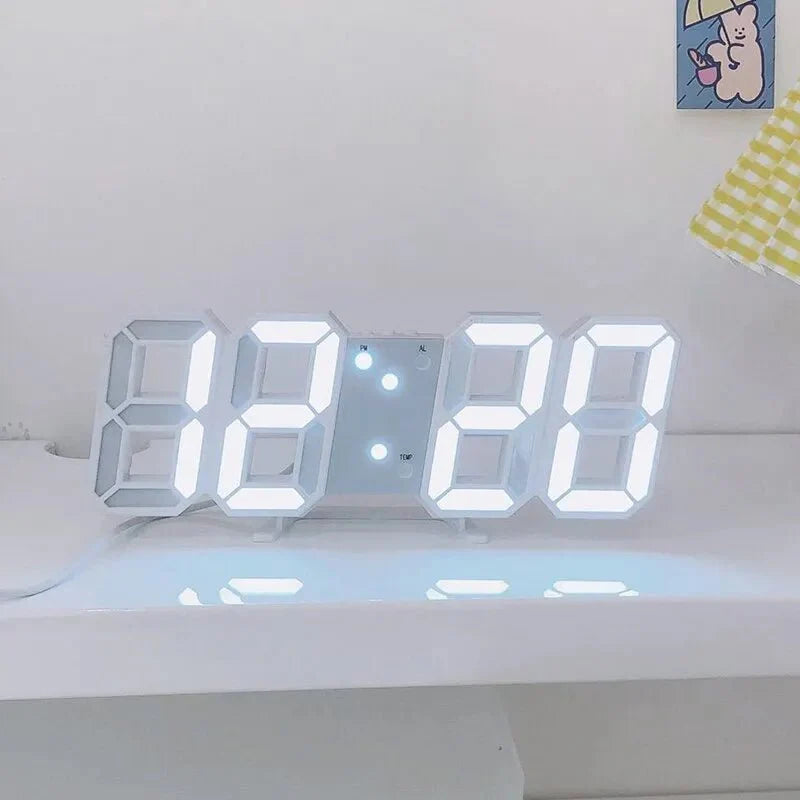 Digital Luminous 3D Wall Clock