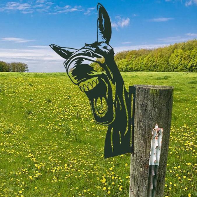 Outdoor Garden Farm Peeping Goat Metal Artwork Indoor Decoration