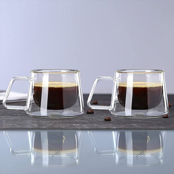 Double-Wall Glass Coffee Mug