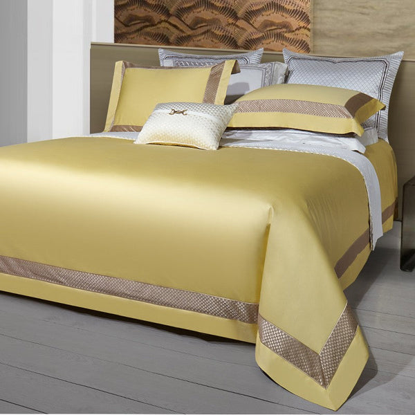 Miravique Ecru Egyptian Cotton Bedding Set