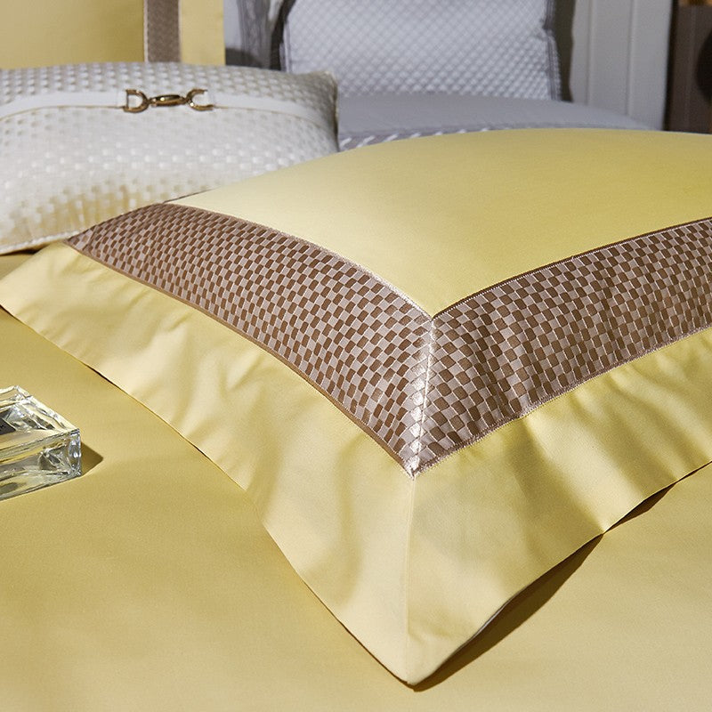 Miravique Ecru Egyptian Cotton Bedding Set