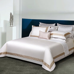 Miravique White Egyptian Cotton Bedding Set