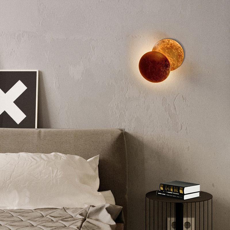 Creative Rotatable Moon Phase Wall Lamp