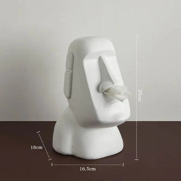 Easter Island Style Statue Design Tissue Box