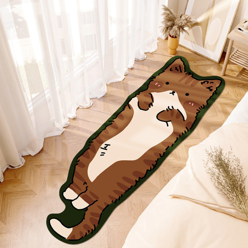 Purr-fect Paws Cartoon Cat Room Mat