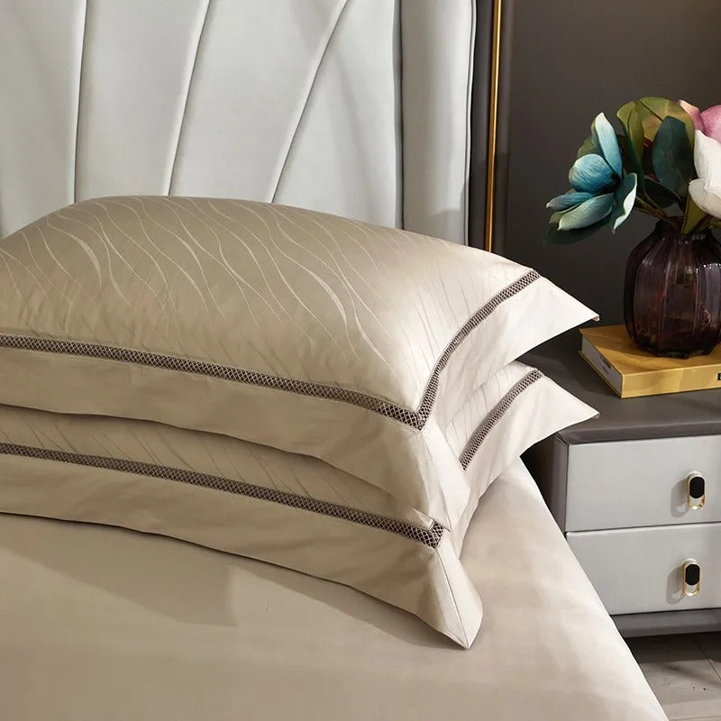 Miravique Jacquard Egyptian Cotton Luxury Bedding Set