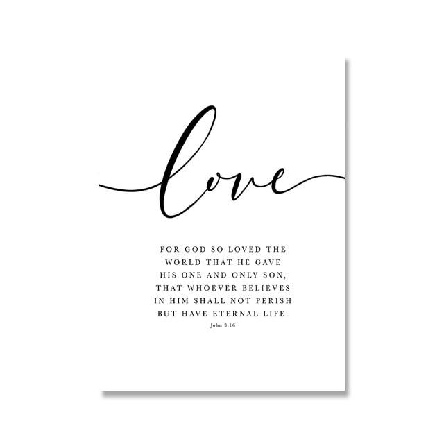 Faith Hope Love Wall Art