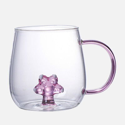 Farmland 3D Animal Glass Drinking Cups