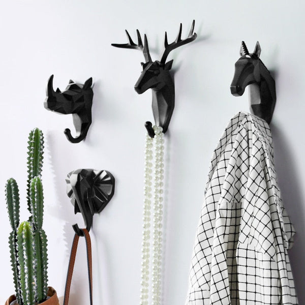 Geometric Wildlife Wall Hook