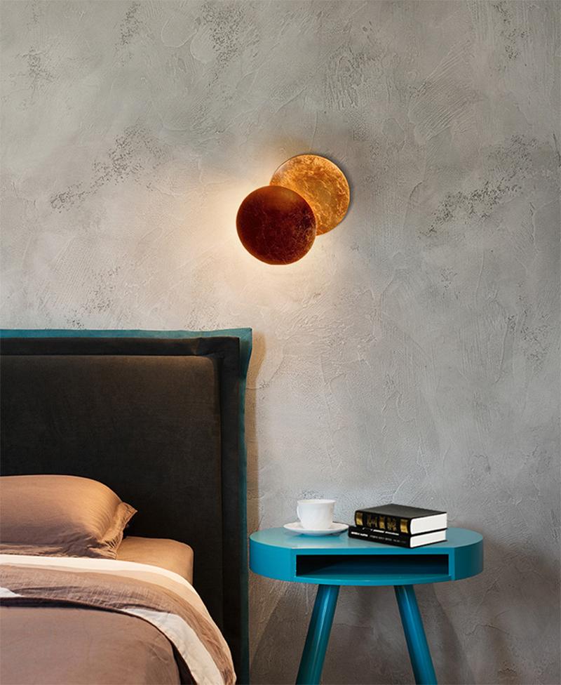 Creative Rotatable Moon Phase Wall Lamp