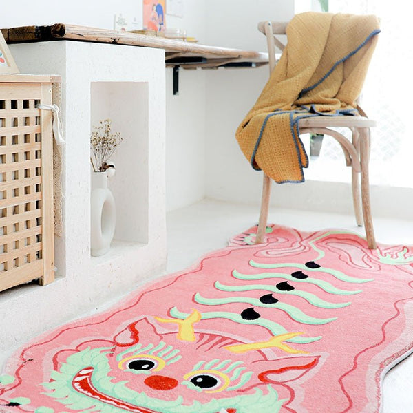 Funny Chubby Dragon Soft Rug