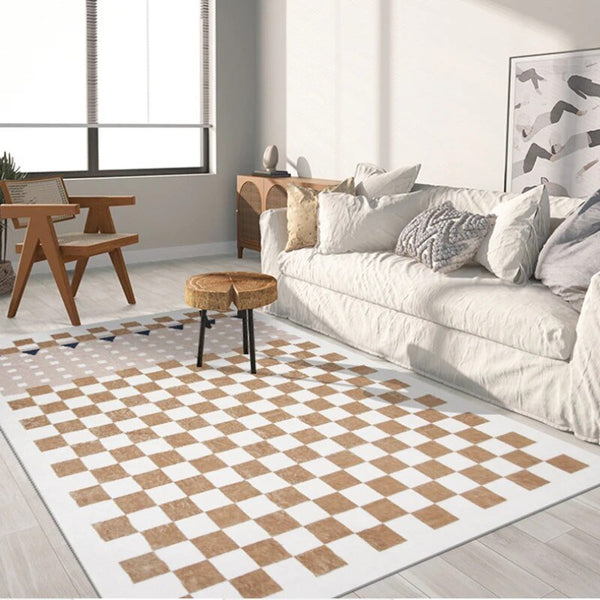 Geometric Lattice Design Living Room Rugs