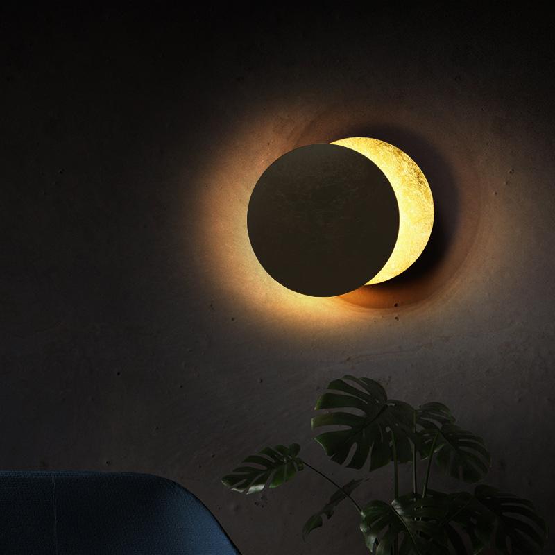 Creative Rotatable Moon Phase Wall Lamp