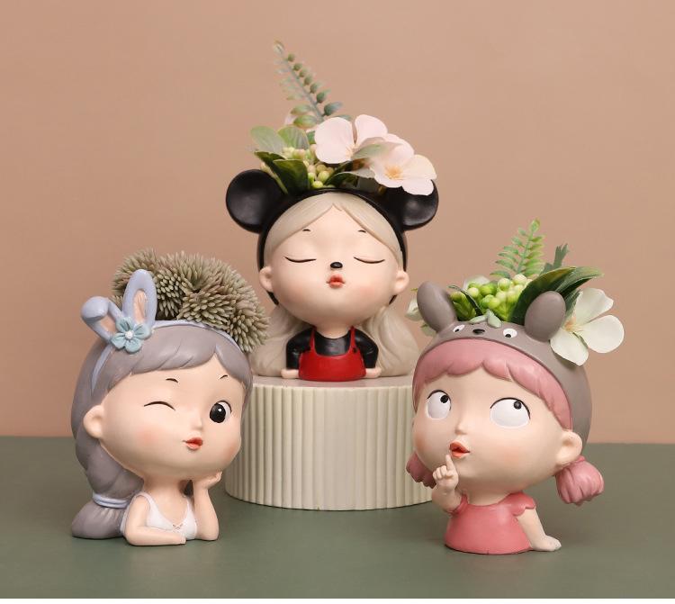 Girl Sprout Mini Planter Pot