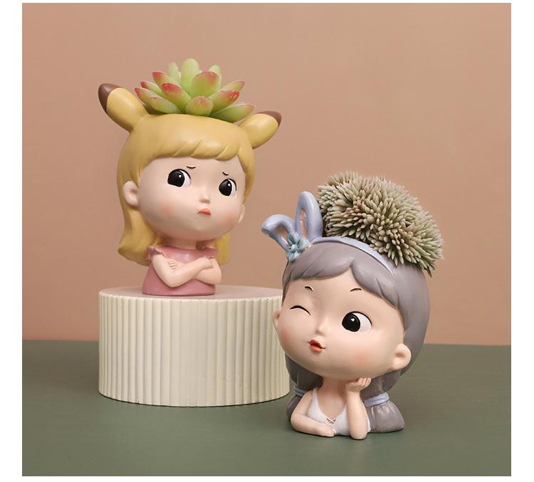 Girl Sprout Mini Planter Pot