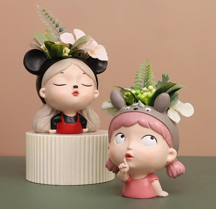 Girl Sprout Mini Planter Pot